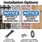 Signmission Employee And Delivery Entrance Only OSHA Notice Sign, Plastic, 14in W x 10in L, 2PK OS-2PACK-NS-P-1014-L-11937 - alternate 3
